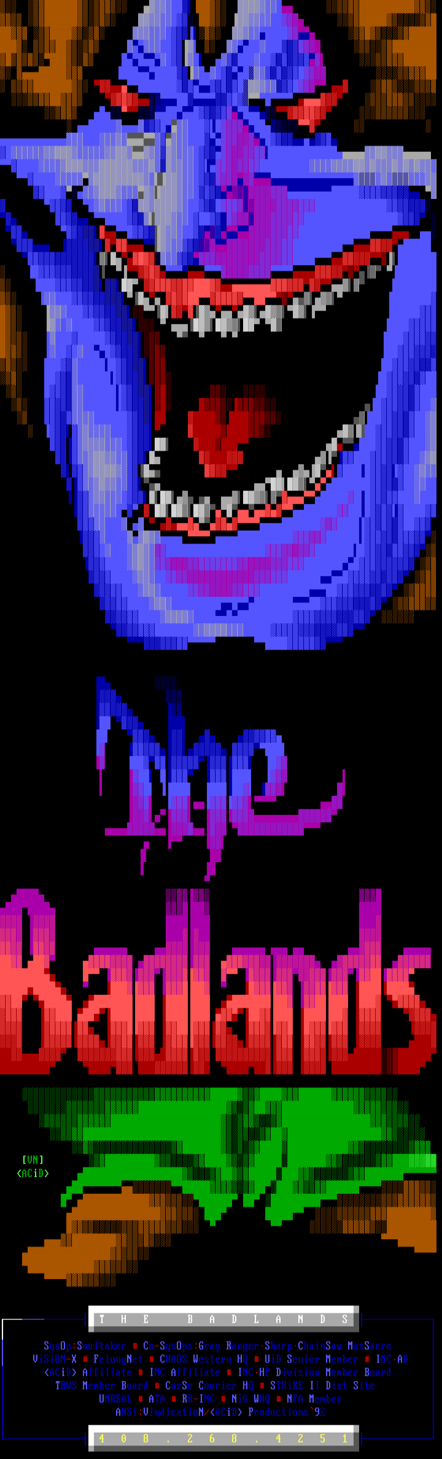 Bad Lad ANSI art by ACiD Productions