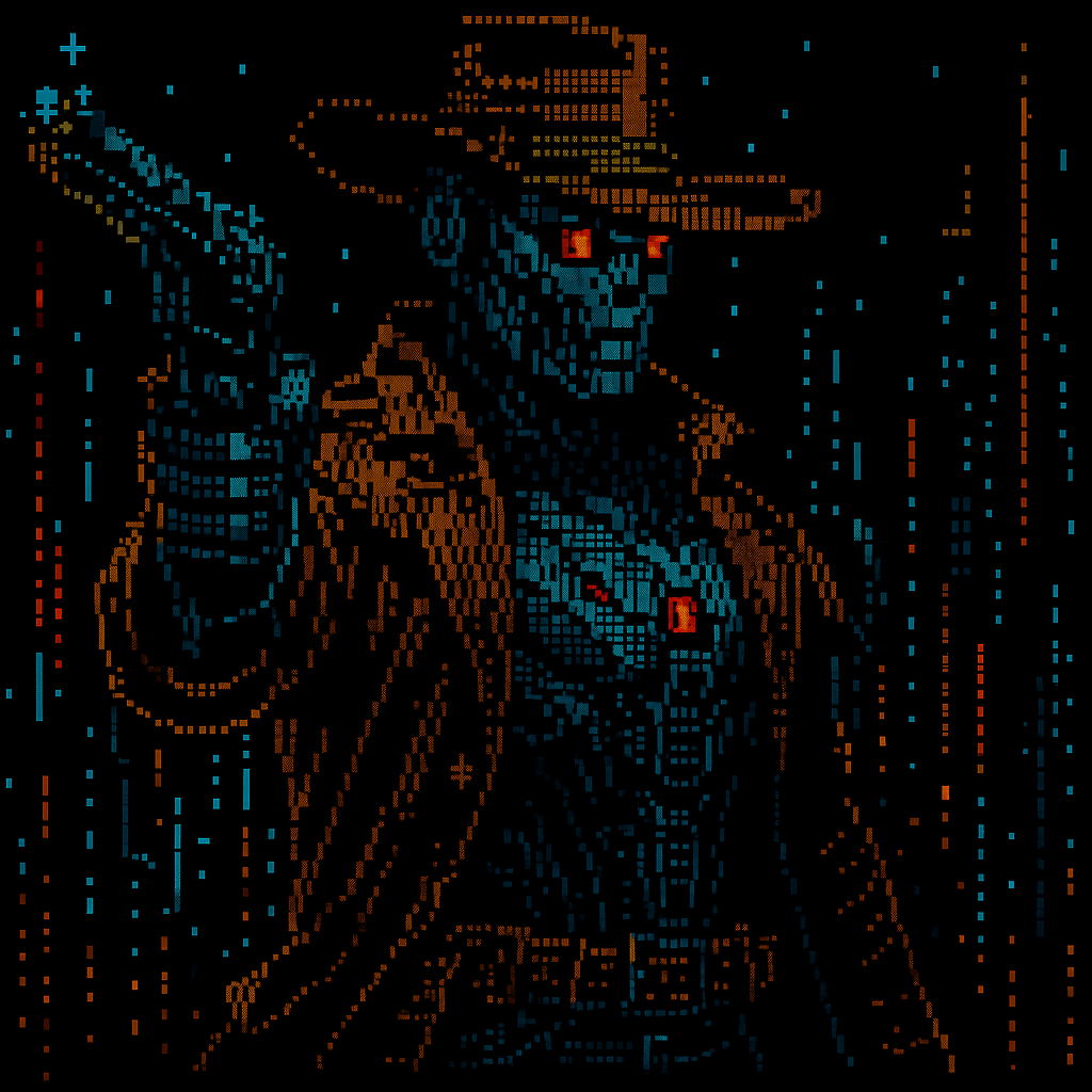 Cyber Cowboy ANSI art