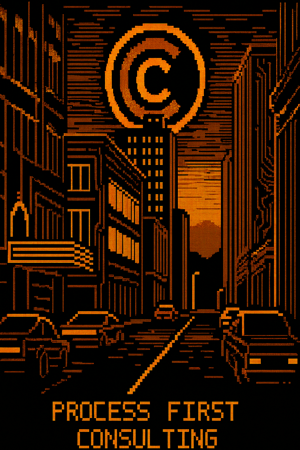 Cyberpunk ANSI art