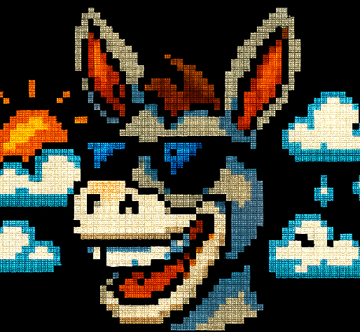 ANSI portrait of Mister Donkey